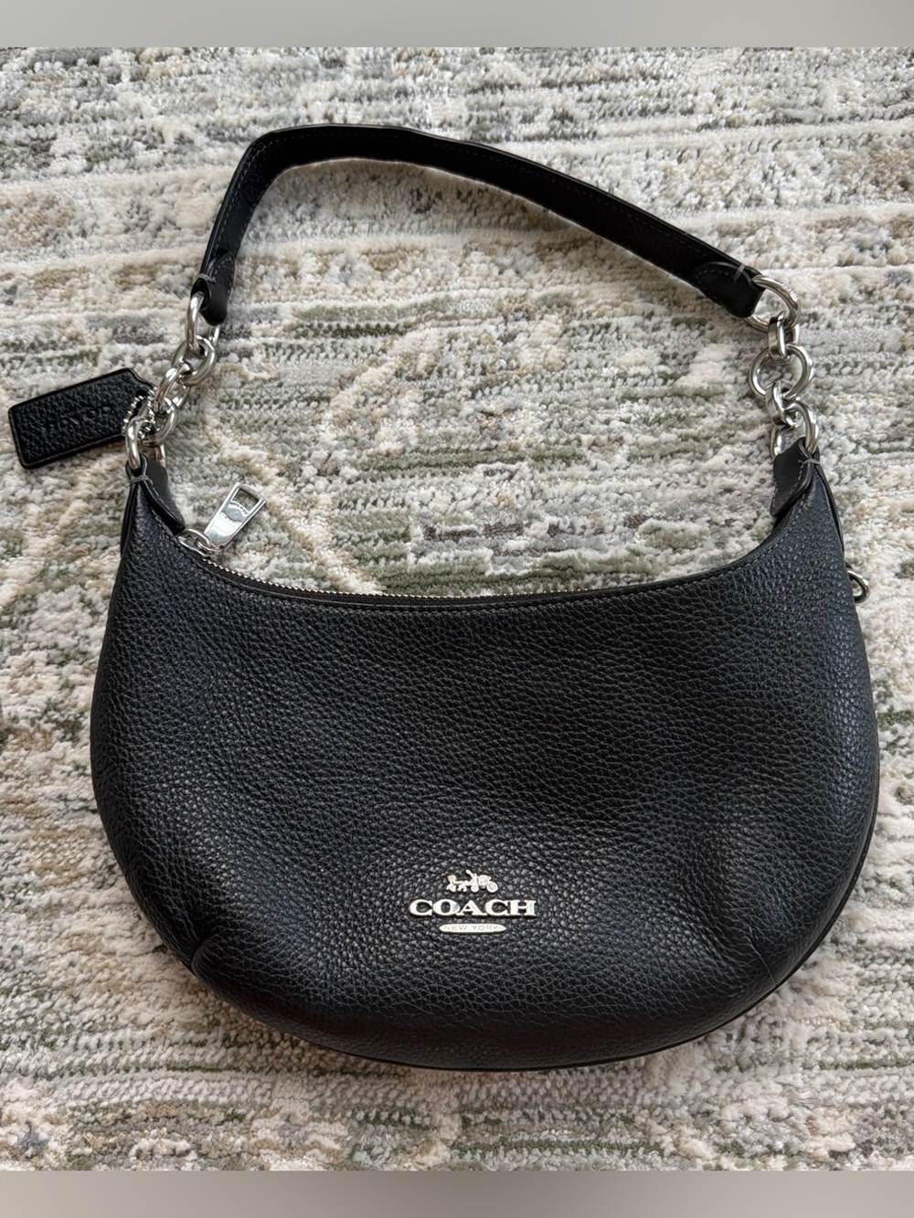 Black Coach mini Payton shoulder bag